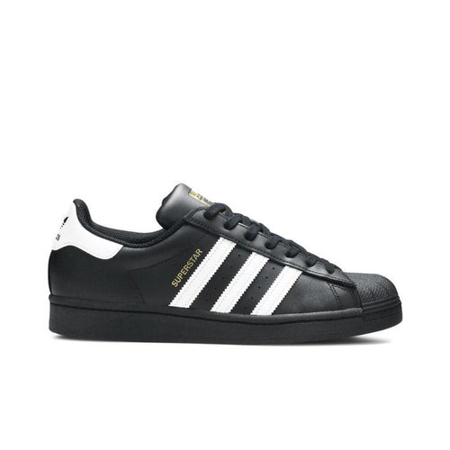 adidas Superstar Core Black Cloud White Gold – boční pohled | Purekickz