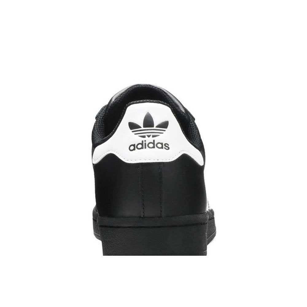 adidas Superstar Core Black Cloud White Gold – detail materiálu | Purekickz