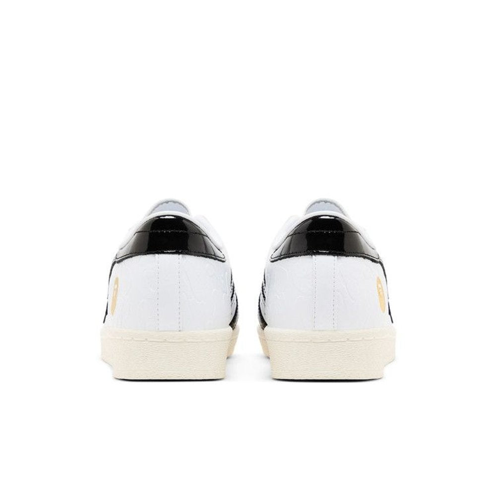 adidas Superstar Vintage Bape White Black – podrážka | Purekickz