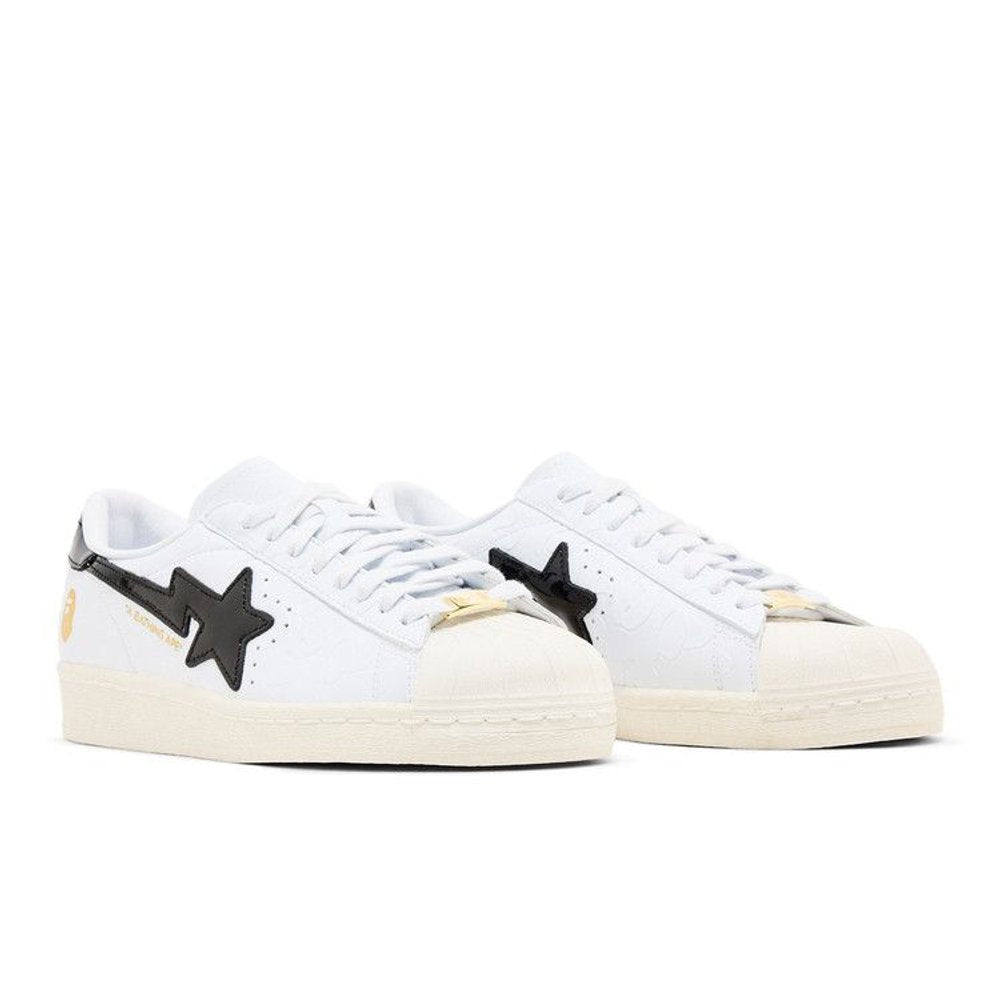adidas Superstar Vintage Bape White Black – lifestyle foto | Purekickz