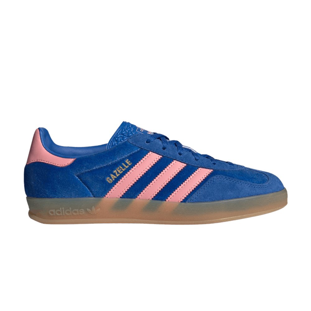 Adidas Wmns Gazelle Indoor 'Blue Semi Pink Velvet' – boční pohled | Purekickz