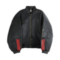 adidas x Willy Chavarria Satin Bomber Jacket Black/Red