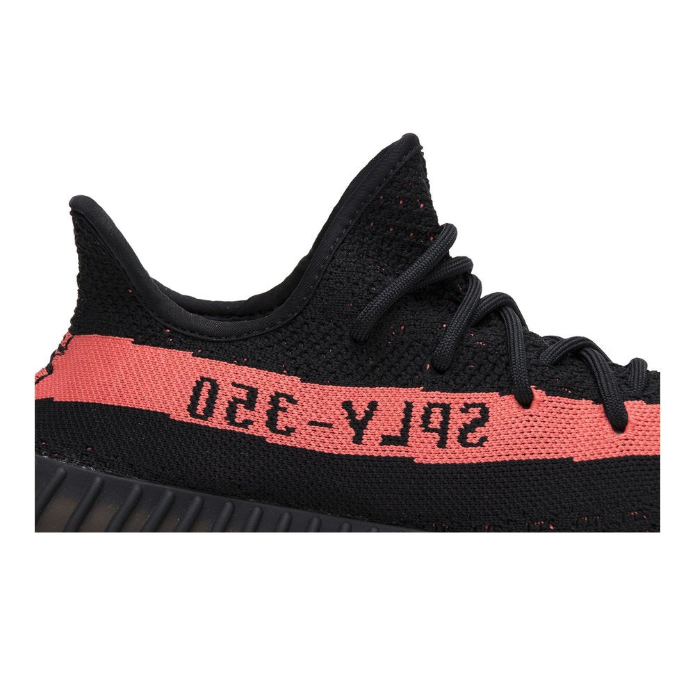 Adidas Yeezy Boost 350 V2 Core Black Red – boční pohled | Purekickz