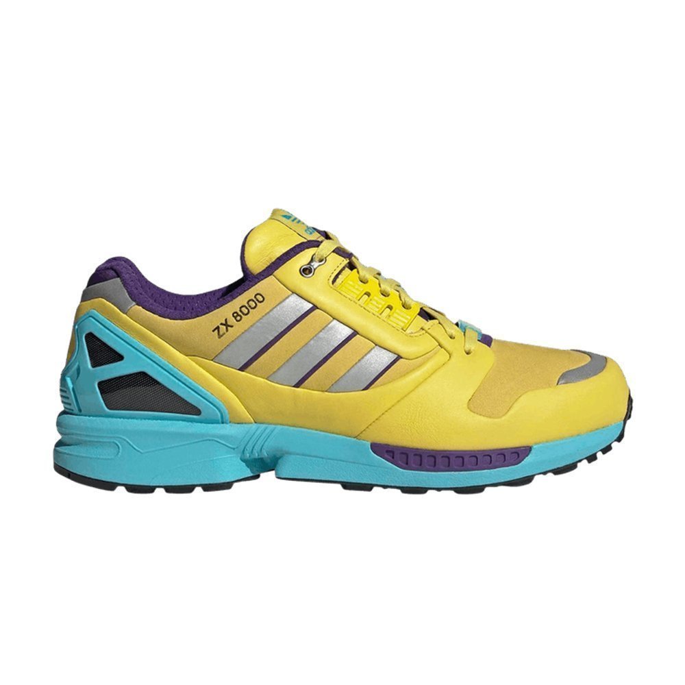 adidas ZX 8000 Consortium Yellow Blue Glow – boční pohled | Purekickz