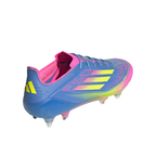 adidas F50 Elite SG Blue Fusion Lucid Lemon Lucid Pink – detail | Purekickz