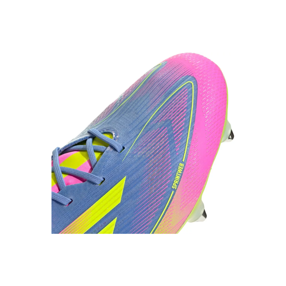 adidas F50 Elite SG Blue Fusion Lucid Lemon Lucid Pink – pohled shora | Purekickz