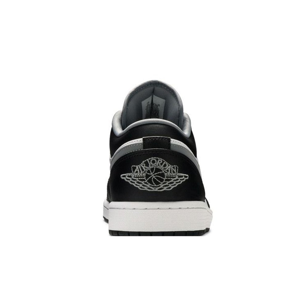 Air Jordan 1 Low Black Medium Grey – detail materiálu | Purekickz