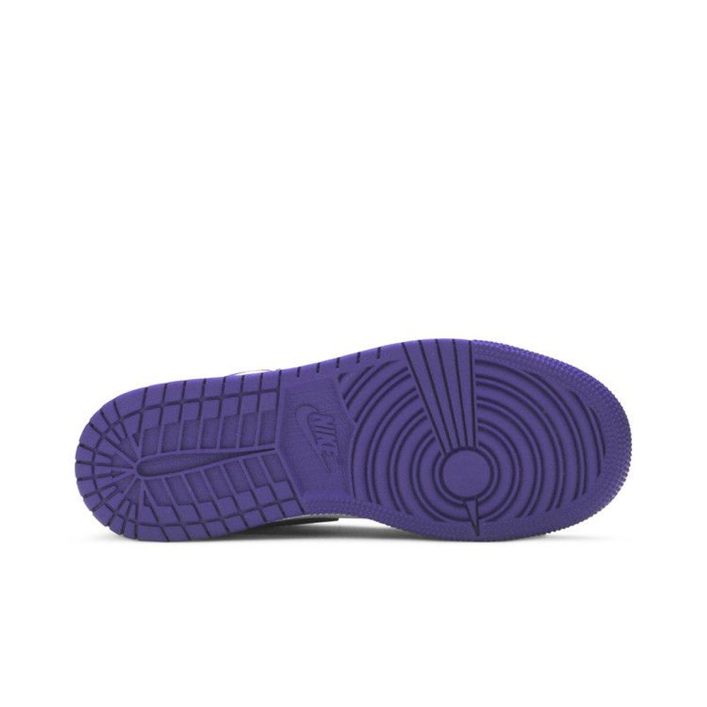 Air Jordan 1 Low Court Purple (GS) – zadní pohled | Purekickz