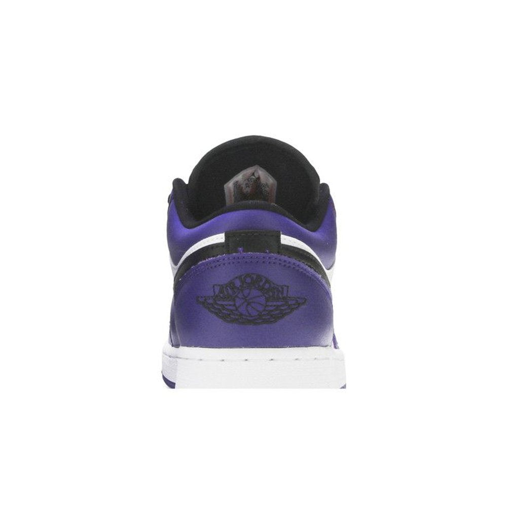 Air Jordan 1 Low Court Purple (GS) – detail materiálu | Purekickz