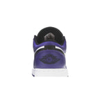 Air Jordan 1 Low Court Purple (GS) – detail materiálu | Purekickz