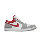 Air Jordan 1 Low SE Light Smoke Grey Gym Red – boční pohled | Purekickz