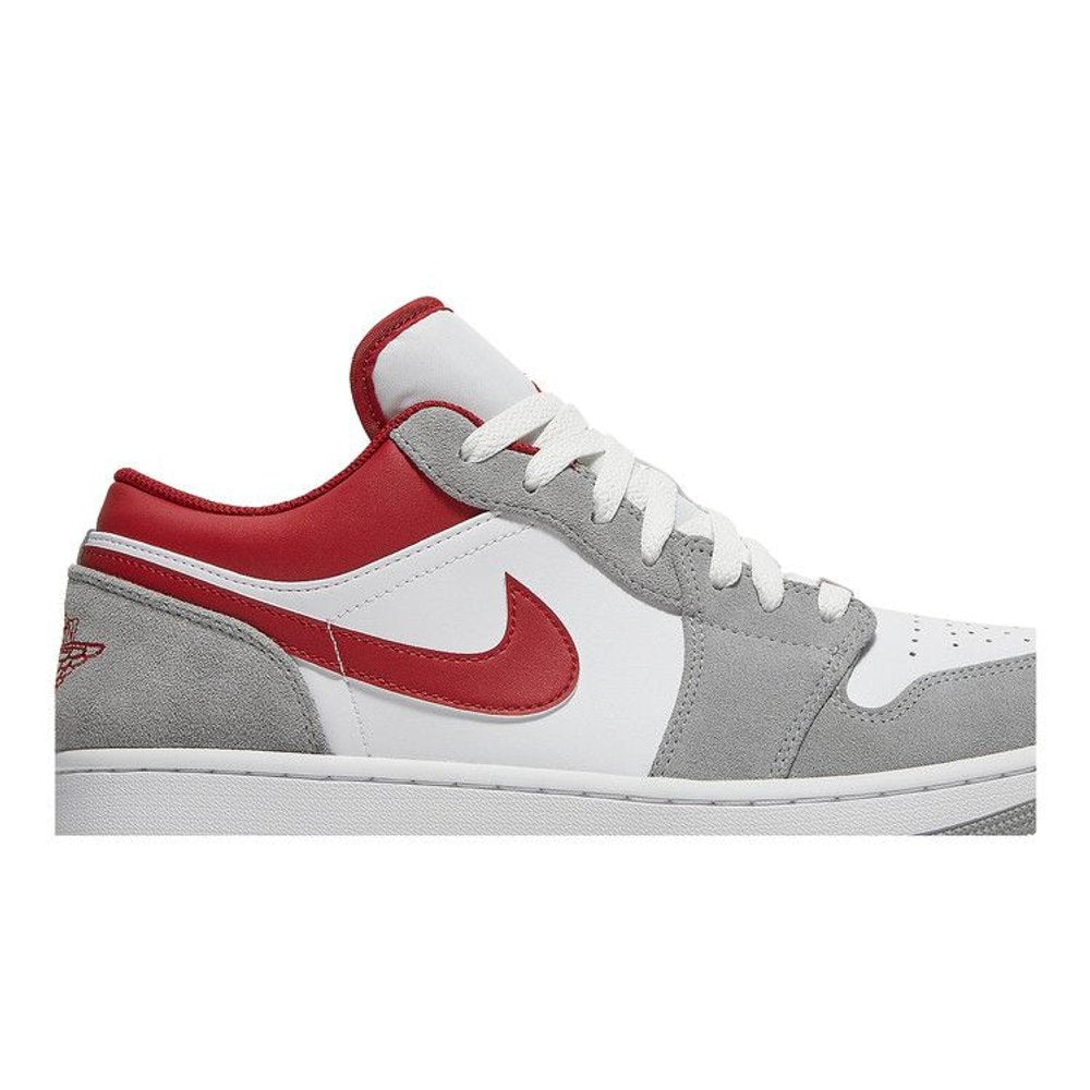 Air Jordan 1 Low SE Light Smoke Grey Gym Red – detail | Purekickz
