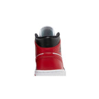 Air Jordan 1 Mid Alternate Bred Toe (W) – detail materiálu | Purekickz