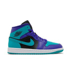 Air Jordan 1 Mid Black Grape – boční pohled | Purekickz