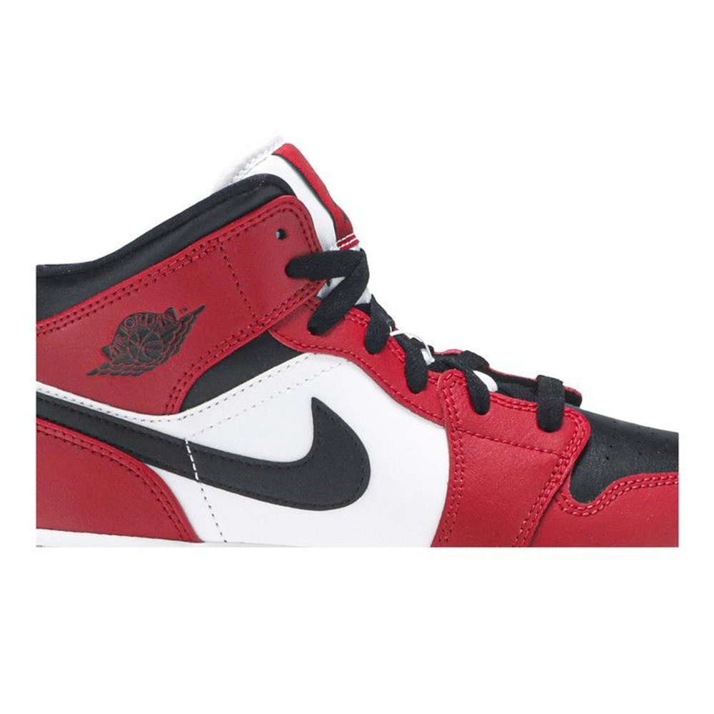 Air Jordan 1 Mid Chicago Black Toe (GS) – detail | Purekickz