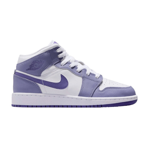 Air Jordan 1 Mid Dusty Amethyst (GS) – boční pohled | Purekickz