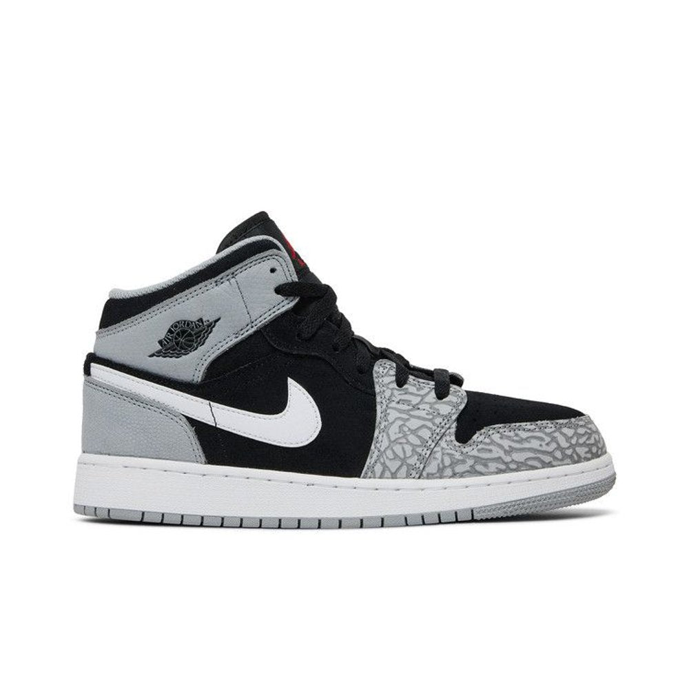 Air Jordan 1 Mid Elephant Print (GS) – boční pohled | Purekickz