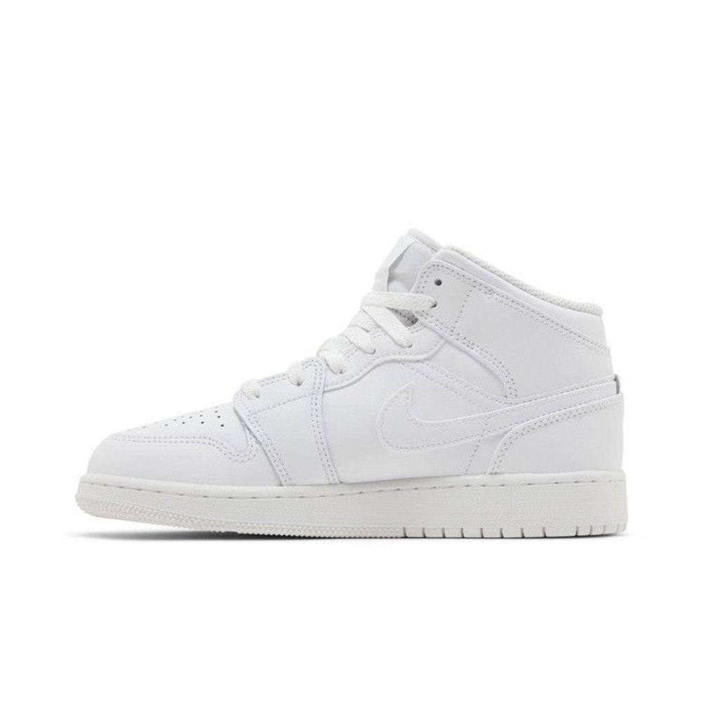 Air Jordan 1 Mid GS 'Triple White' 2023