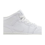 Air Jordan 1 Mid GS 'Triple White' 2023 – detail | Purekickz