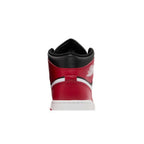 Air Jordan 1 Mid 'Gym Red Black White' – detail materiálu | Purekickz