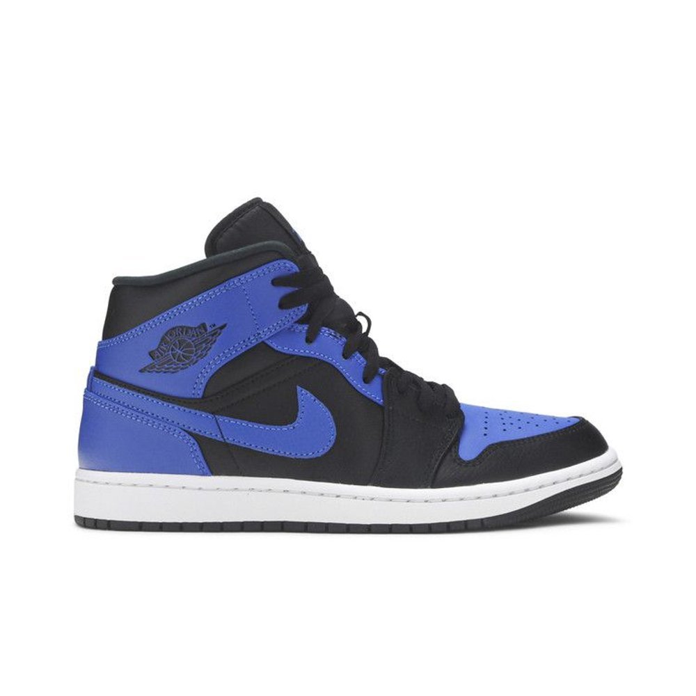 Air Jordan 1 Mid Hyper Royal – boční pohled | Purekickz