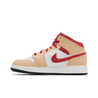 Air Jordan 1 Mid Light Cardinal Curry (GS) – hlavní pohled | Purekickz