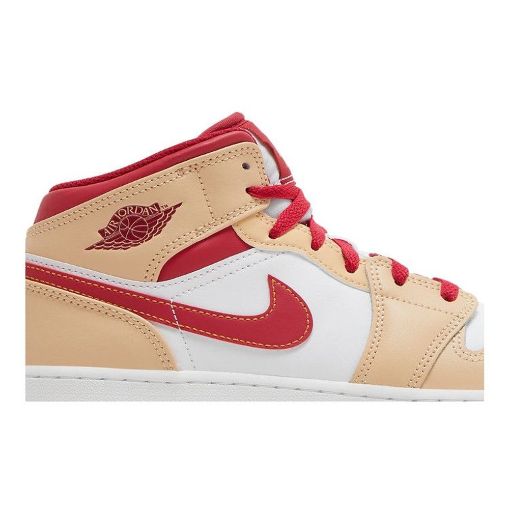 Air Jordan 1 Mid Light Cardinal Curry (GS)