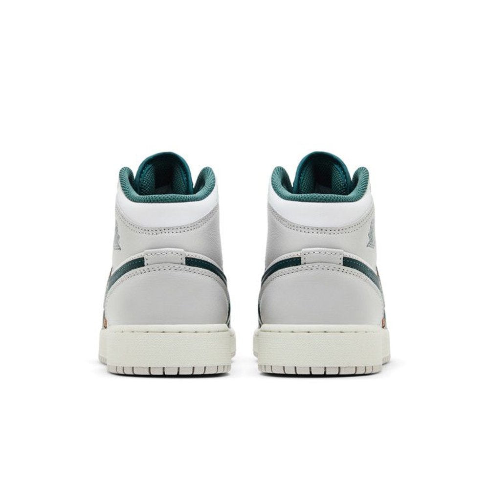 Air Jordan 1 Mid Oxidized Green (GS) – podrážka | Purekickz