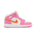 Air Jordan 1 Mid Pinksicle Orange (GS) – boční pohled | Purekickz