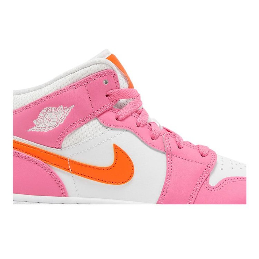 Air Jordan 1 Mid Pinksicle Orange (GS) – detail | Purekickz