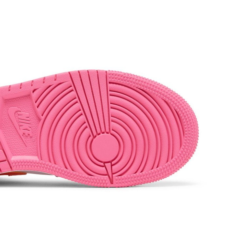 Air Jordan 1 Mid Pinksicle Orange (GS) – pohled shora | Purekickz