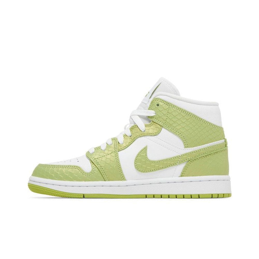Air Jordan 1 Mid SE Green Python