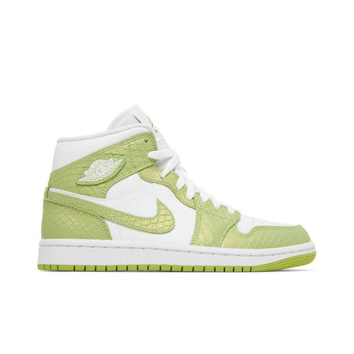 Air Jordan 1 Mid SE Green Python – boční pohled | Purekickz
