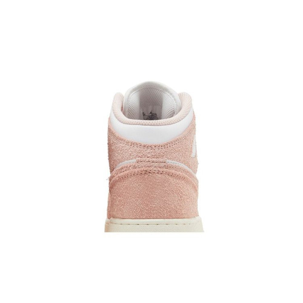 Air Jordan 1 Mid SE GS 'Legend Pink' – detail materiálu | Purekickz