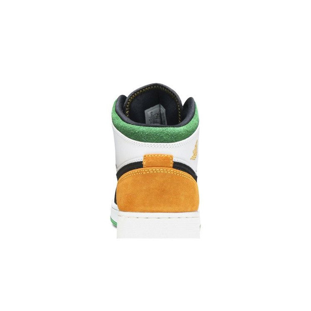 Air Jordan 1 Mid SE GS Oakland – detail materiálu | Purekickz