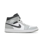 Air Jordan 1 Mid Smoke Grey Anthracite – boční pohled | Purekickz