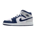 Air Jordan 1 Mid Smoke Grey Obsidian (GS) – hlavní pohled | Purekickz