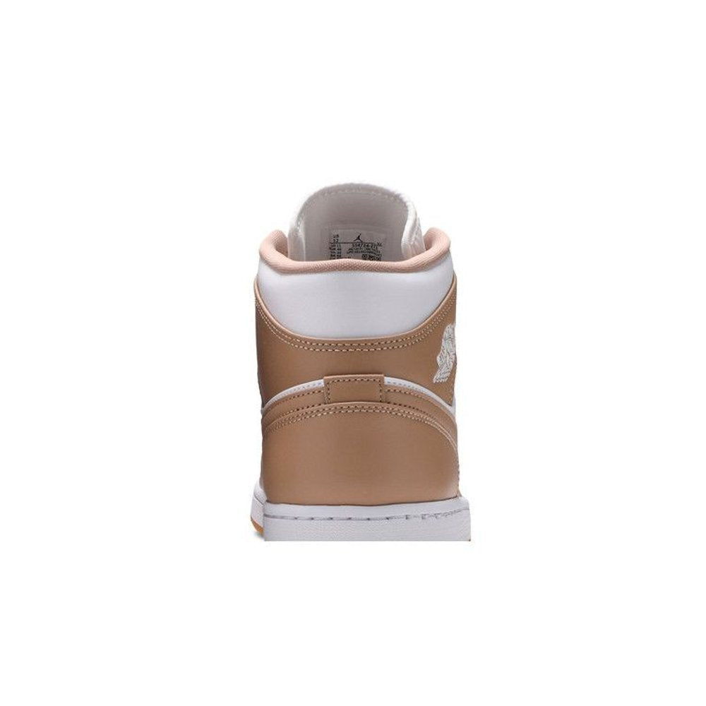 Air Jordan 1 Mid Tan Gum – detail materiálu | Purekickz