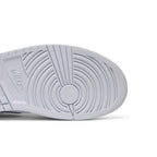Air Jordan 1 Mid White Khaki Blue Void – pohled shora | Purekickz