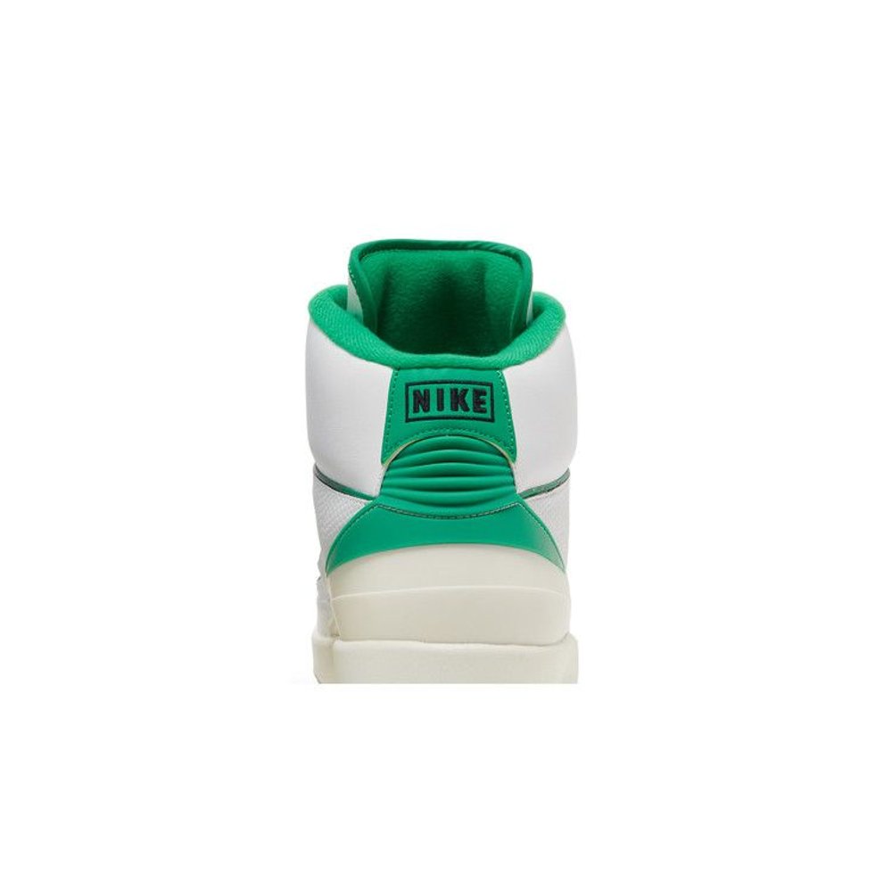 Air Jordan 2 Retro 'Lucky Green' – detail materiálu | Purekickz
