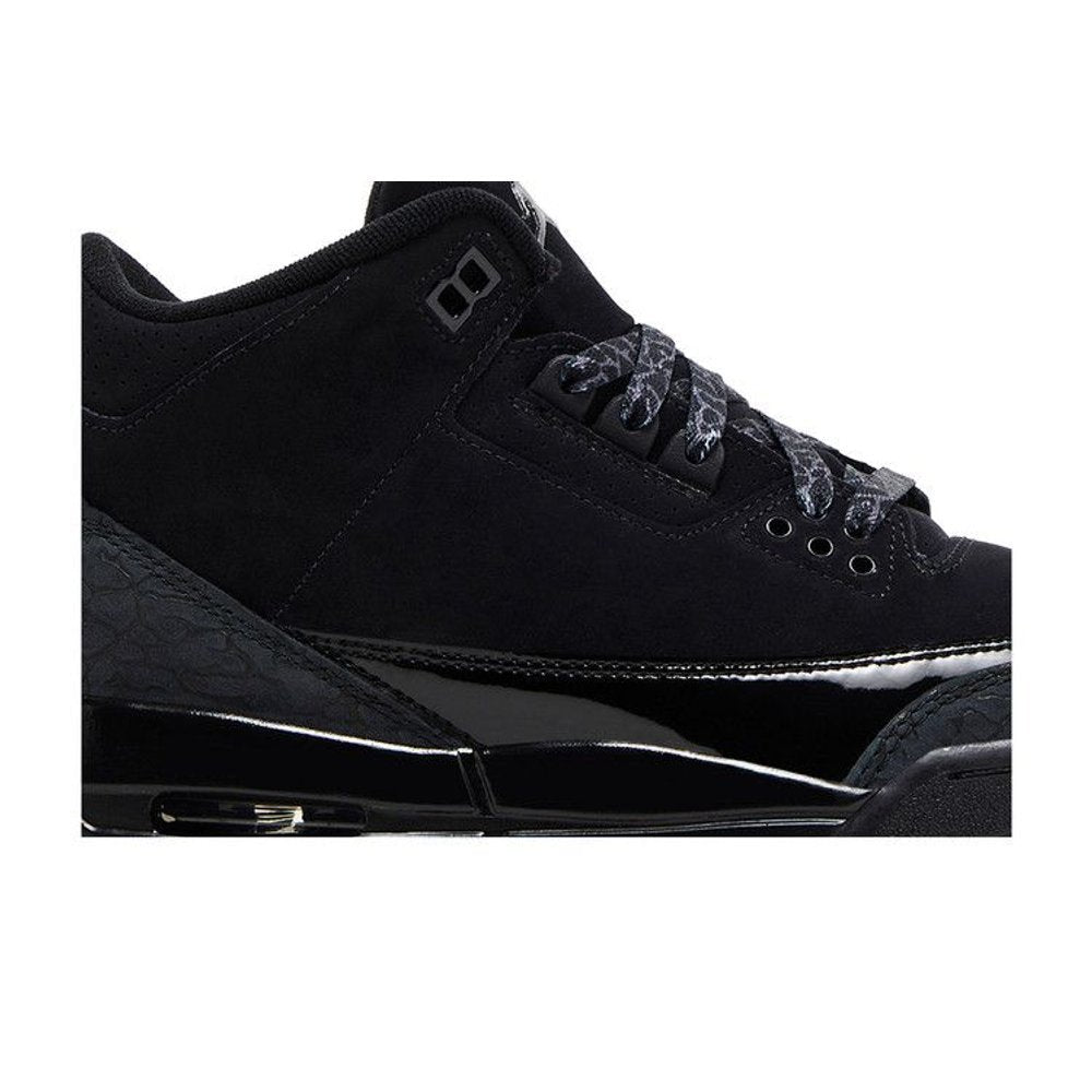Air Jordan 3 Retro Black Cat 2025 (GS) – detail | Purekickz
