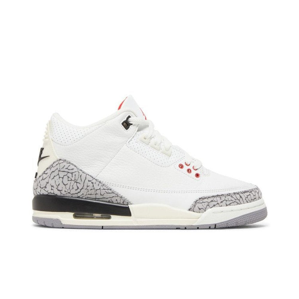 Air Jordan 3 Retro White Cement Reimagined (GS) – boční pohled | Purekickz