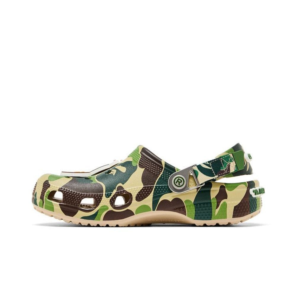 BAPE x Crocs Classic Clog ABC Camo - Green – hlavní pohled | Purekickz