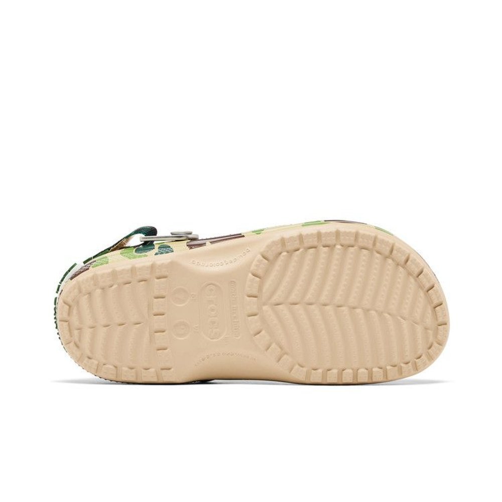 BAPE x Crocs Classic Clog ABC Camo - Green – zadní pohled | Purekickz