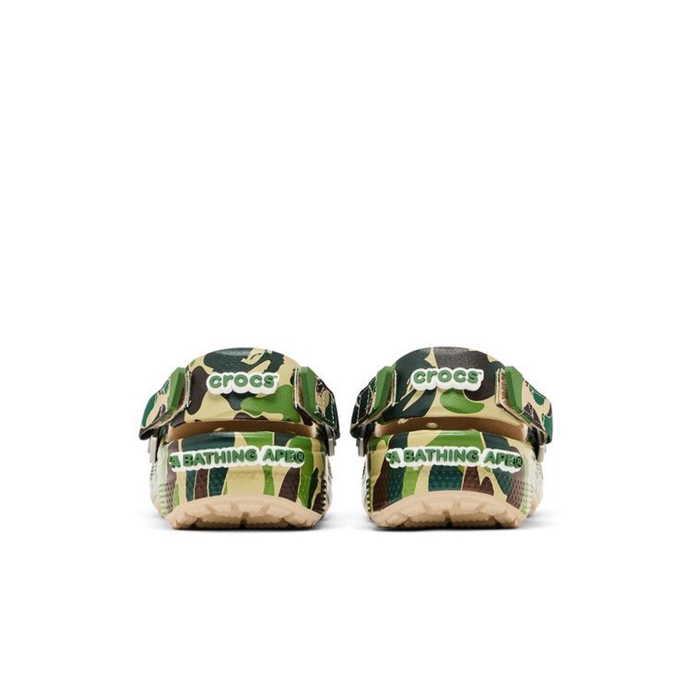 BAPE x Crocs Classic Clog ABC Camo - Green – podrážka | Purekickz