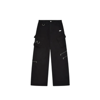 Broken Planet Cargo Pants Black – hlavní pohled | Purekickz