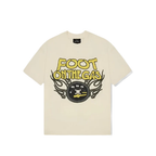 Broken Planet Foot On The Gas T-shirt Vanilla White – hlavní pohled | Purekickz