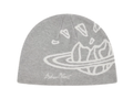 Broken Planet Logo Nylon Beanie Heather Grey – hlavní pohled | Purekickz