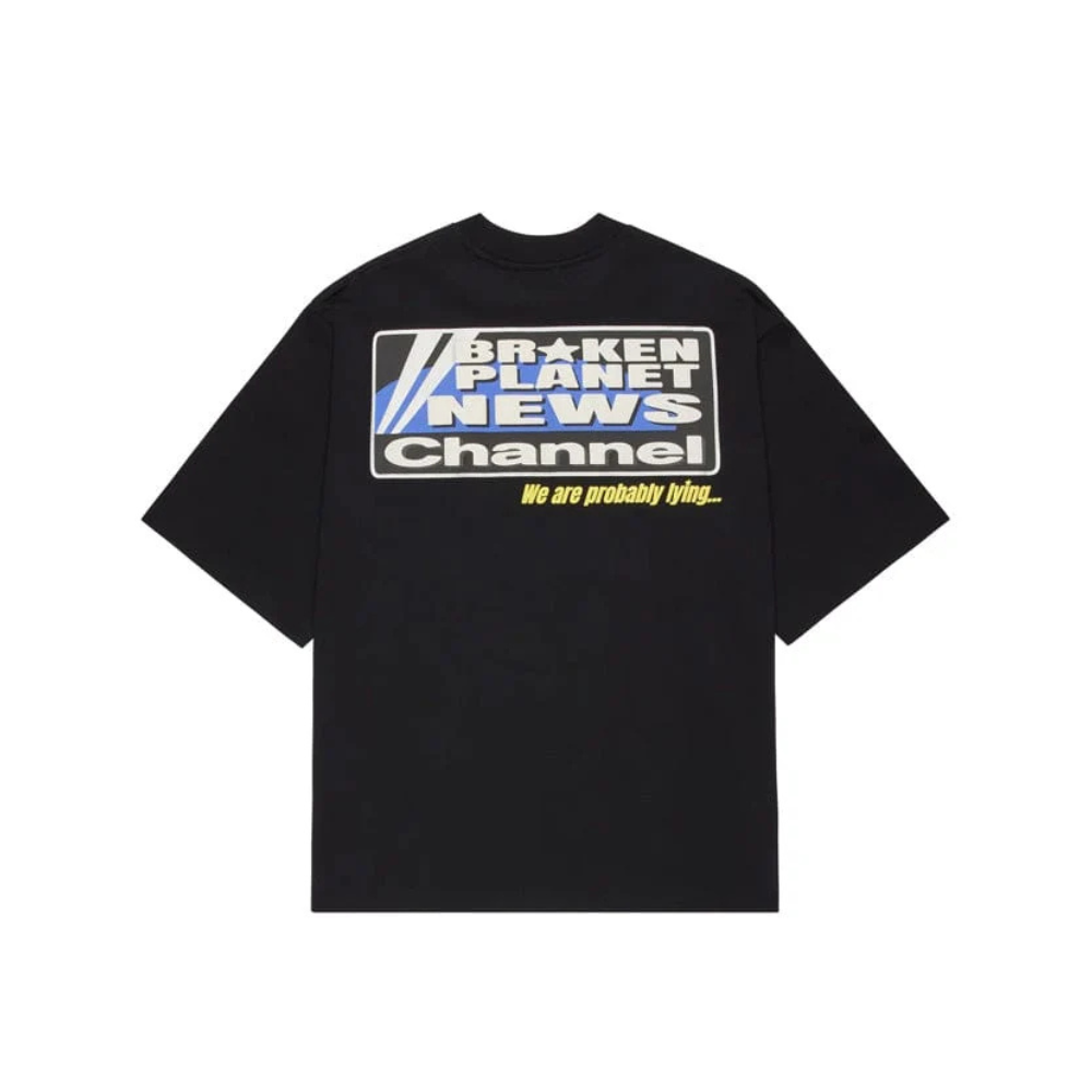 Broken Planet News T-shirt Midnight Black – boční pohled | Purekickz
