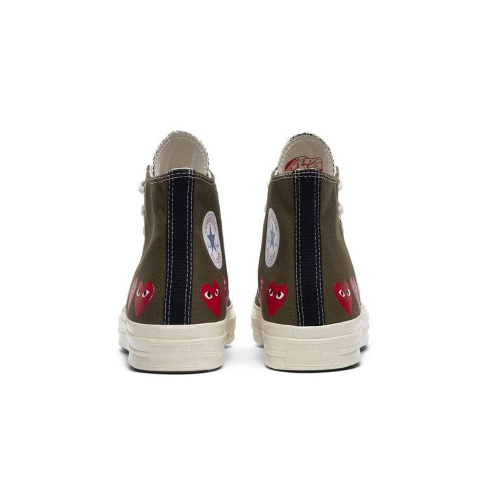 Comme des Garçons Play x Converse Chuck 70 Hi Top 'Multi Heart' – podrážka | Purekickz